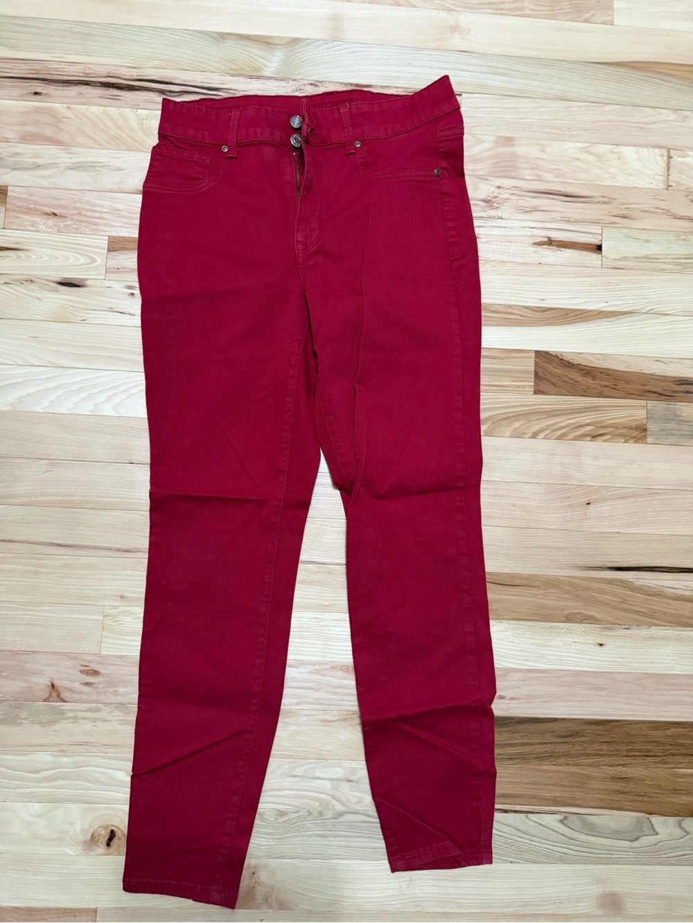 Nautica Women’s Skinny Jeans in Deep Red